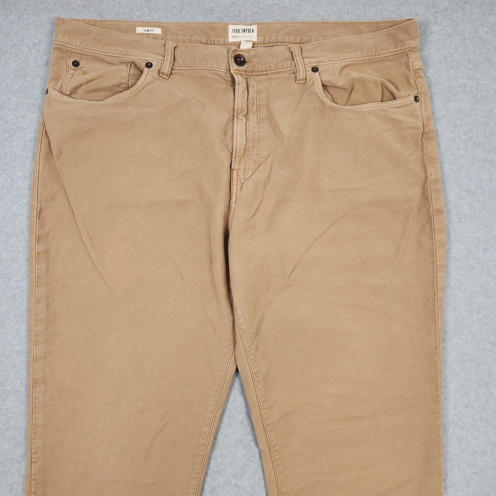 Todd Snyder Pants 38x32 (Actual 40x32) Khaki Brown 5-Pocket Chino Slim Fit